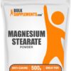 Polvo de estearato de magnesio BulkSupplements en frasco