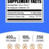 Etiqueta de riboflavina 400 mg BulkSupplements