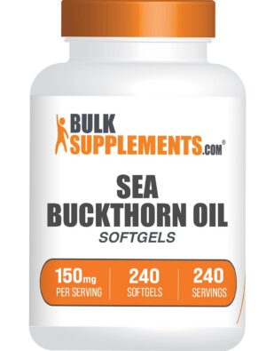 Softgels BulkSupplements de espino amarillo front