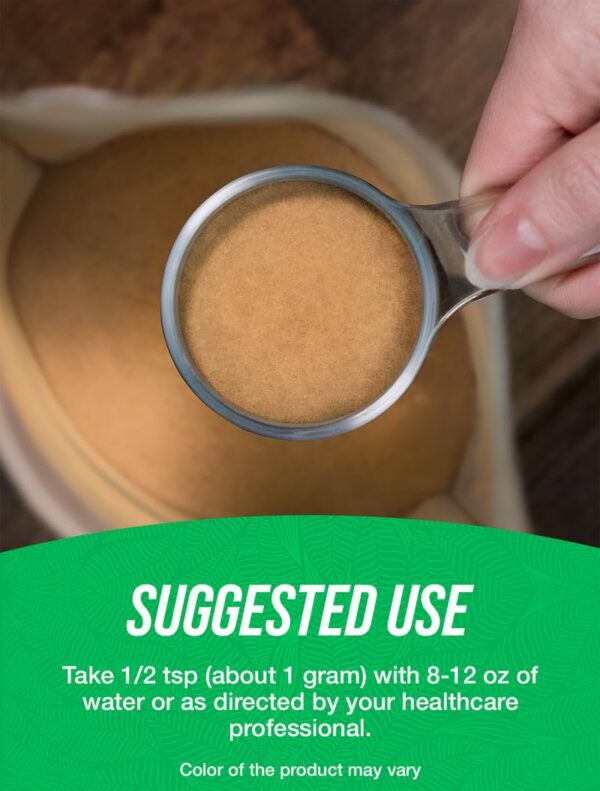 Polvo de yacón en frasco