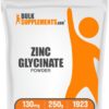 Frasco de zinc glicinato en polvo BulkSupplements