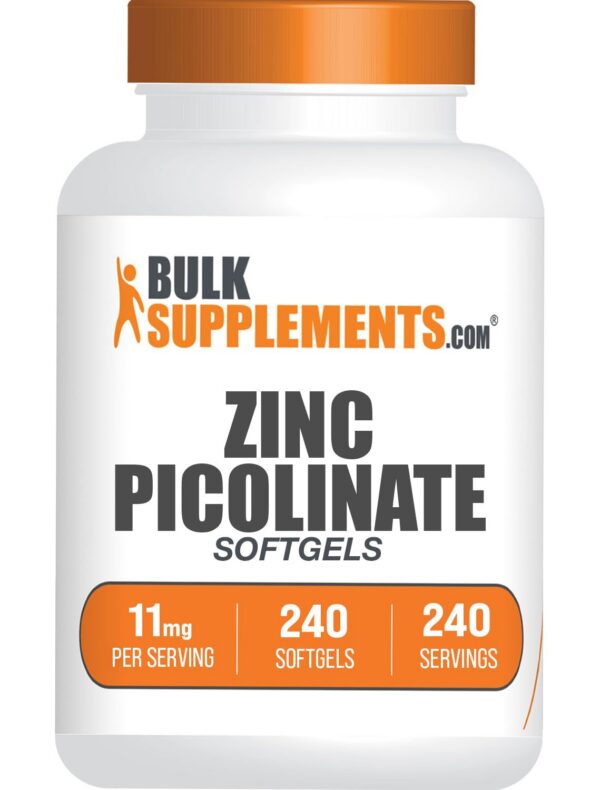 Frente del envase Zinc Picolinato Softgels