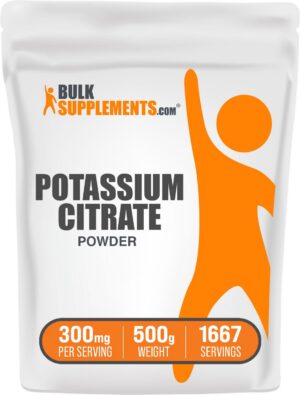 Version 1.0.0 Bolsa de polvo BulkSupplements citrato de potasio 500g
