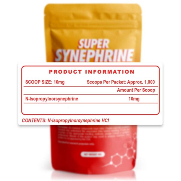 Etiqueta del polvo de Synephrine