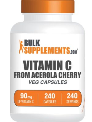 Capsulas de vitamina C de Acerola BulkSupplements