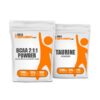 Frasco BulkSupplements BCAA 2:1:1 500g y Taurina 500g