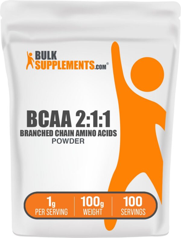 Version 1.0.0 BulkSupplements BCAA 2:1:1 polvo envase frontal