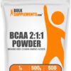 BulkSupplements BCAA 2:1:1 polvo frente etiqueta