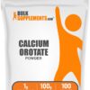 Polvo de calcio orotato BulkSupplements, envase frontal