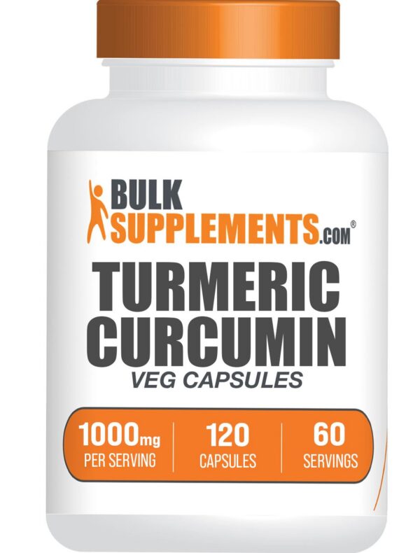 Version 1.0.0 Frasco de cápsulas BulkSupplements extracto cúrcuma 1000mg