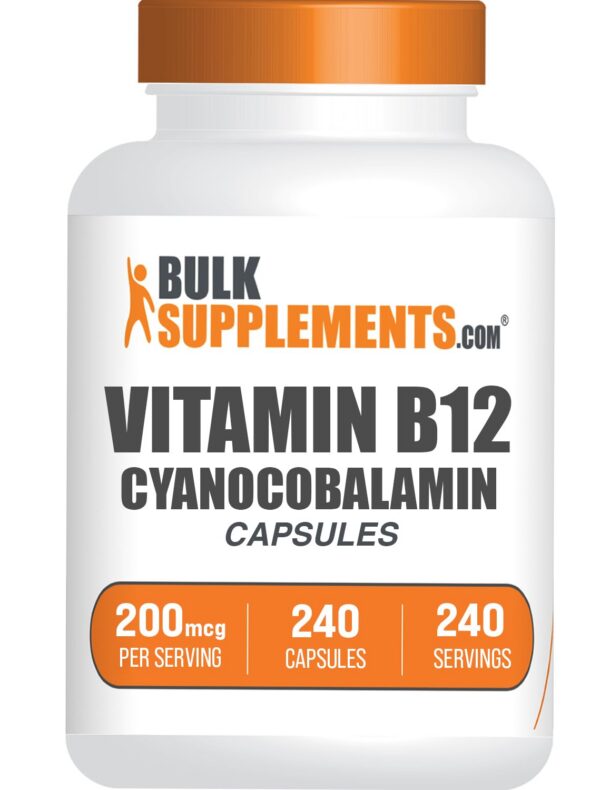 Version 1.0.0 BulkSupplements cápsulas vitamina b12 200 mcg frasco