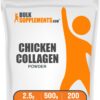 Frente del envase BulkSupplements Polvo de Colágeno de Pollo