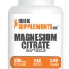 Softgels de citrato de magnesio BulkSupplements frasco