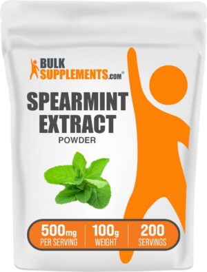 Version 1.0.0 BulkSupplements extracto de menta verde en polvo paquete frontal
