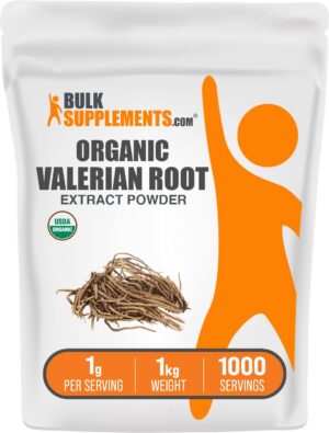 Version 1.0.0 Paquete de BulkSupplements extracto orgánico de raíz de valeriana en polvo