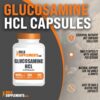 Etiqueta del producto glucosamina HCl BulkSupplements