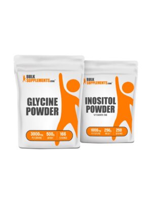 Paquete BulkSupplements Glycina 500g y Inositol 250g polvo para salud