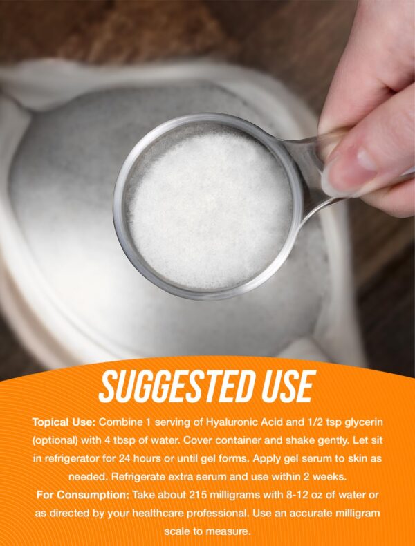 Muestra de uso del polvo en batido