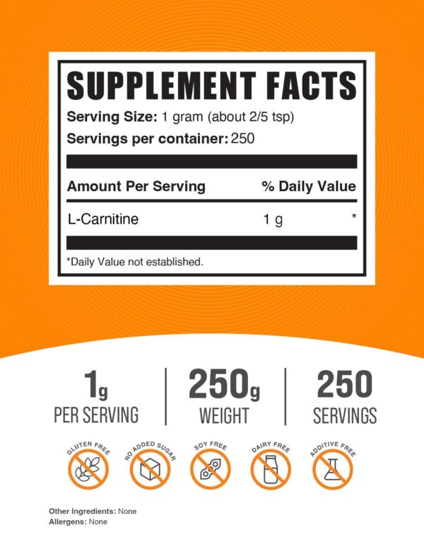 BulkSupplements L-Carnitina frasco