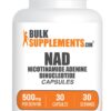 BulkSupplements cápsulas NAD 500mg para apoyo energético