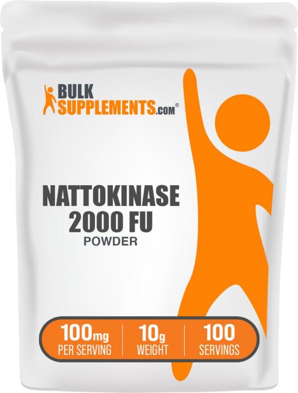 Nattokinasa BulkSupplements en polvo 2000 FU