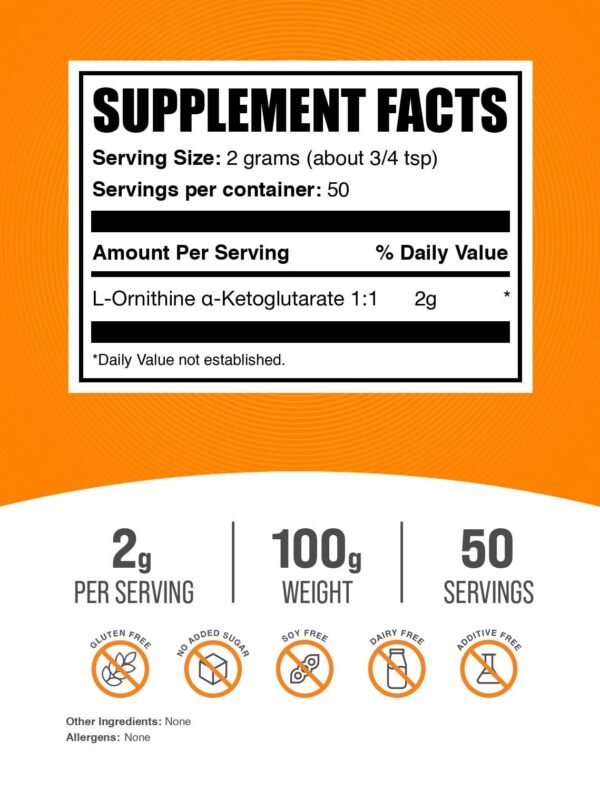 Frasco OKG y etiqueta