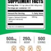 Etiqueta de BulkSupplements Organic Spinach Extract Powder