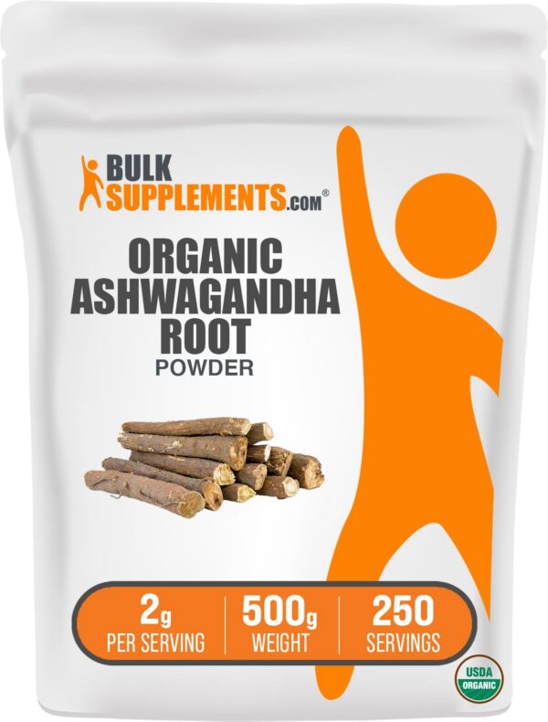Version 1.0.0 Ashwagandha orgánica en polvo BulkSupplements