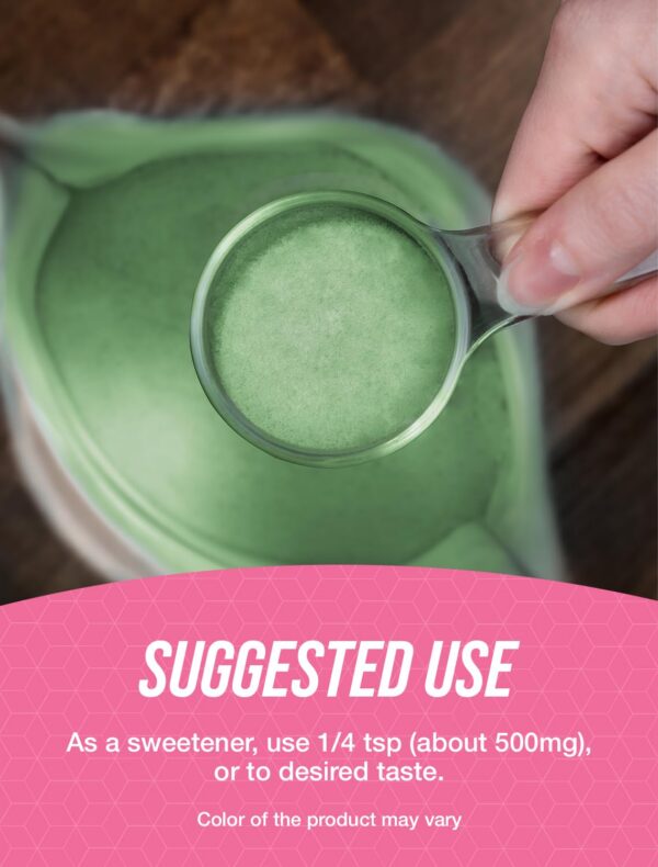 Frasco polvo stevia BulkSupplements apto para veganos y sin gluten