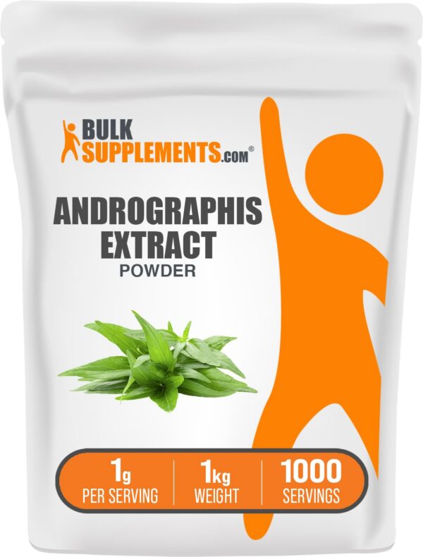 BulkSupplements polvo extracto andrographis suplemento herbal