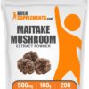 BulkSupplements.com polvo extracto de hongo Maitake superalimento sin gluten