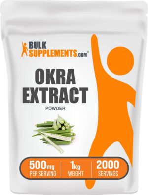 BulkSupplements polvo extracto okra paquete 1 kilogramo para digestión