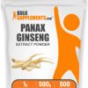 BulkSupplements polvo extracto raíz de ginseng 500g envase frontal
