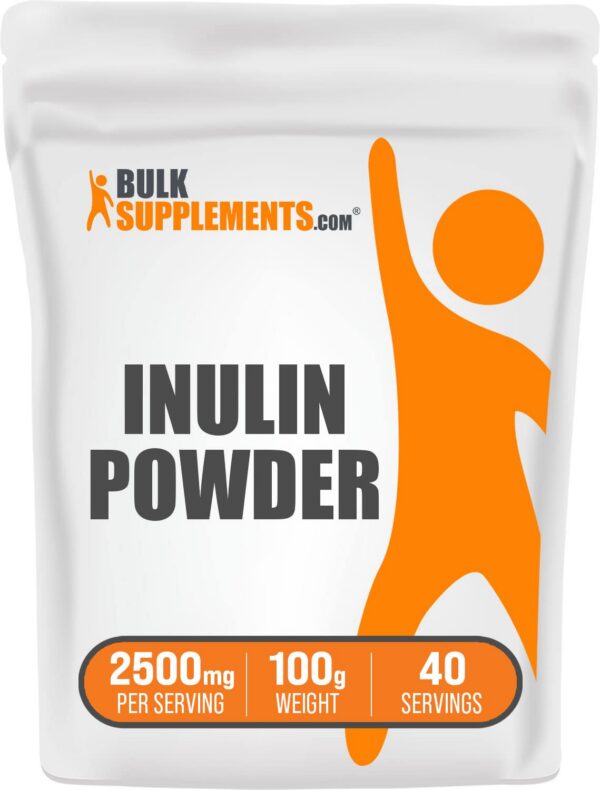 BulkSupplements polvo inulina fibra soluble caja 100 gramos
