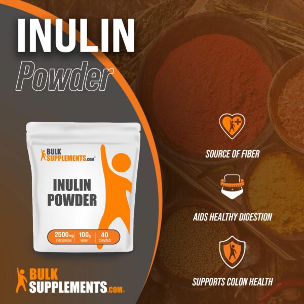BulkSupplements polvo de inulina alta calidad paquete