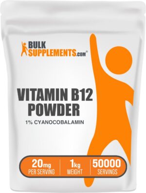 Version 1.0.0 BulkSupplements polvo vitamina B12 cianocobalamina paquete 1 kg