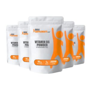 BulkSupplements polvo vitamina B6 50 mg envase grande