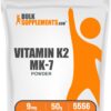 Polvo de vitamina K2 MK-7 BulkSupplements frasco