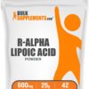 Frasco de BulkSupplements R-ALA polvo