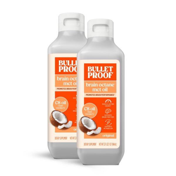 Version 1.0.0 Bulletproof Brain Octane C8 MCT Oil frasco 16 oz