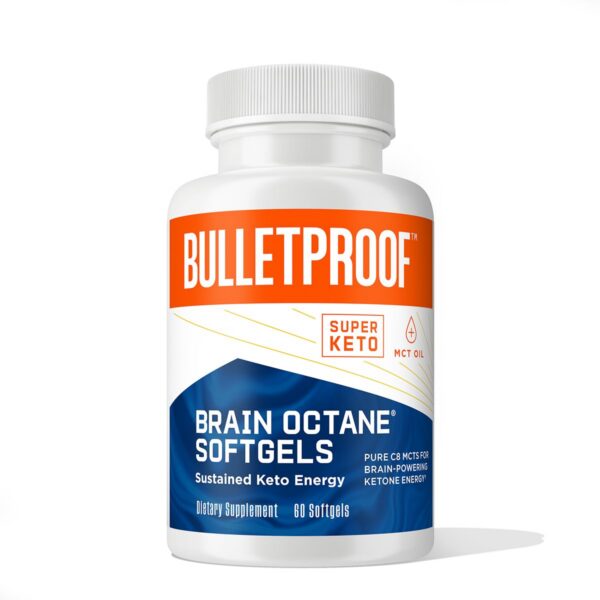 Frente de frasco Bulletproof Brain Octane