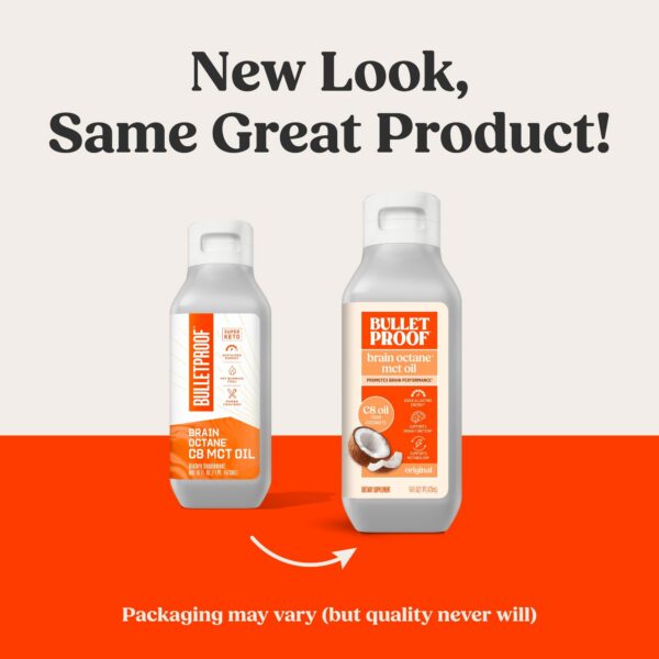 Etiqueta de Bulletproof Brain Octane MCT Oil