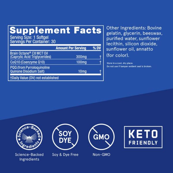 Version 1.0.0 Detalles de ingredientes Bulletproof CoQ10 Softgel