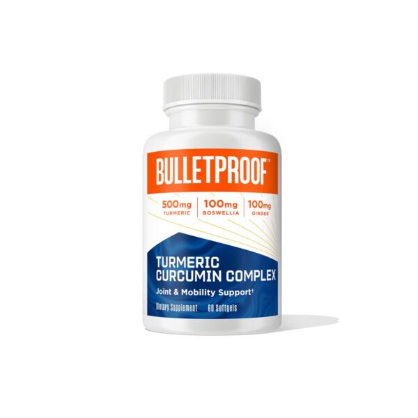 Bulletproof cúrcuma cápsulas blanda 60 unidades envase