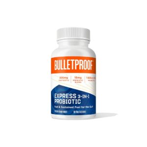 Bulletproof Express Probiótico 3 en 1 botella 90 cápsulas
