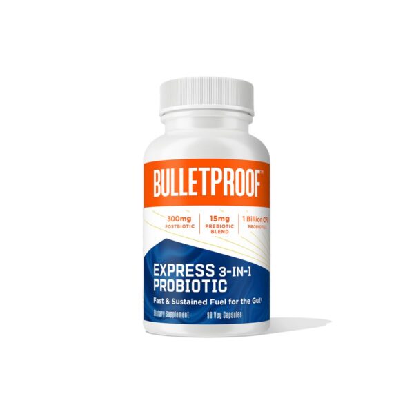 Bulletproof Express Probiótico 3 en 1 botella 90 cápsulas