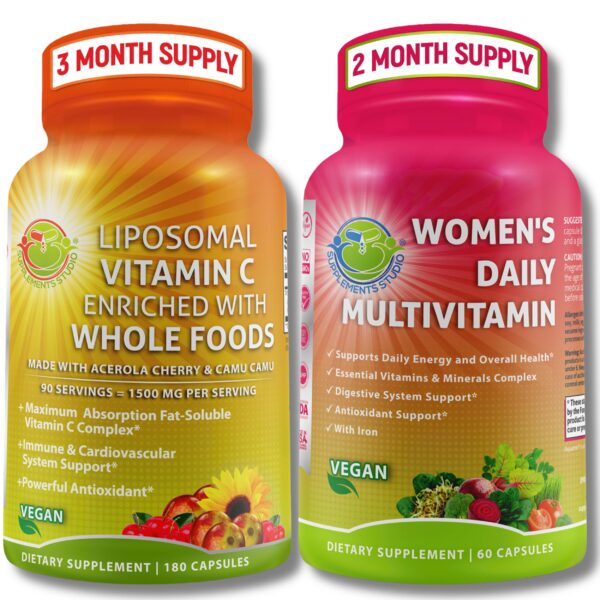 Liposomal C 1500 mg frasco y etiqueta