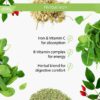 Etiqueta de ingredientes y vitaminas