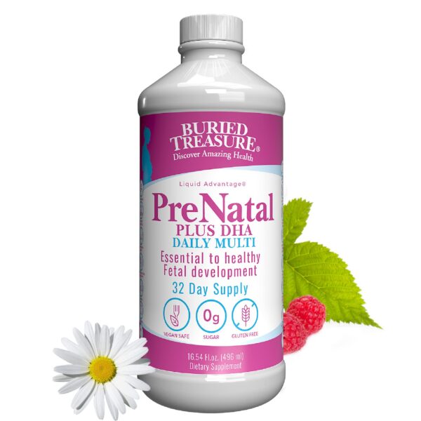 Buried Treasure Prenatal Plus DHA botella 16 onzas