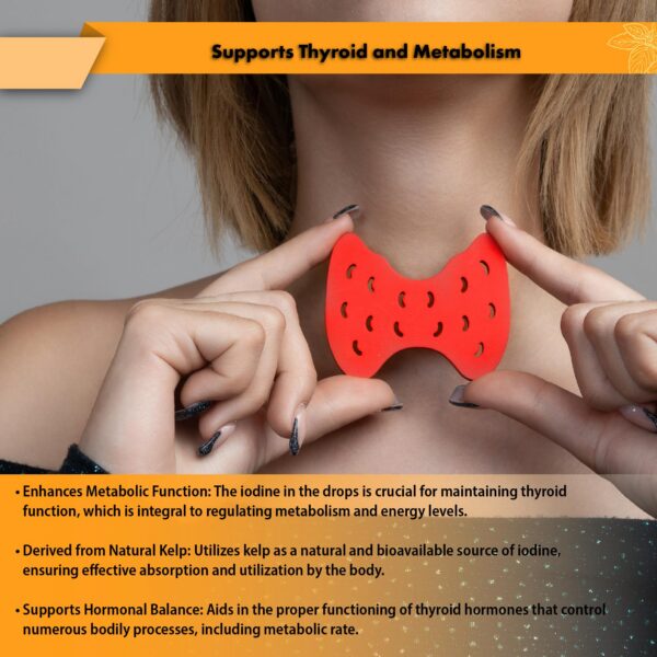 Etiqueta de drops de yodo de kelp 2%